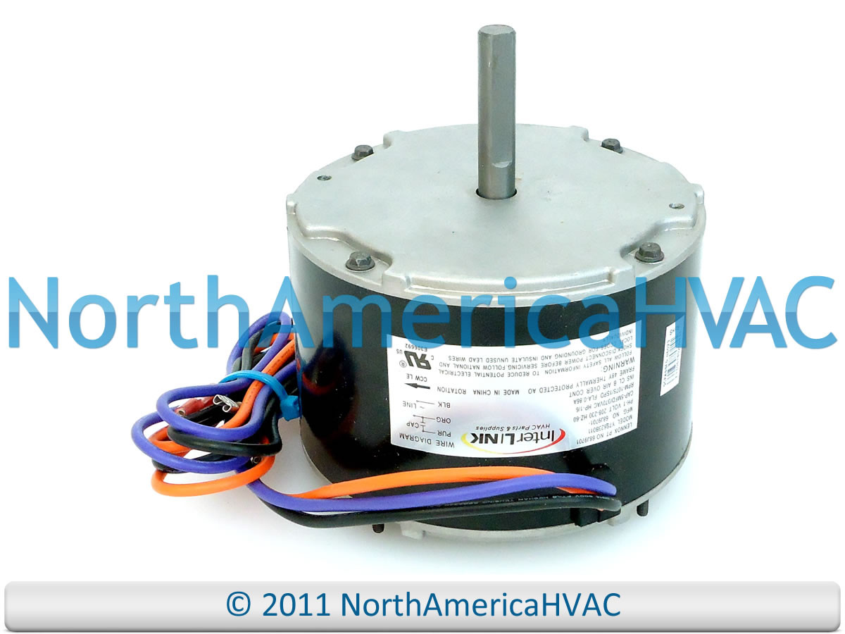 OEM Lennox Armstrong Ducane 1/6 HP 230 Condenser FAN MOTOR